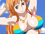 Nami very sexy & bitch in bikini (One Piece)