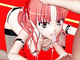 Pink haired 3D hentai teen girl hardcore sex