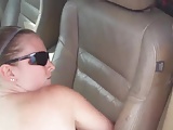 Great creamy pussy in the car