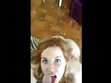 Short blowjob with cumshot in the mouth - Swallow