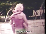 Asian Vixen Fucked by White Boy on Beach (1960s Vintage)