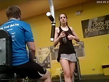 Gym Slut Puts On A Sexy Show