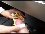 girl with long nails have a nice work in Mc Donald,s