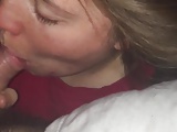 Close up POV cock sucking by the girlfriend