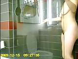 Hot busty girlfriend caught in the shower