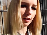 Stunning German blonde teen takes it up the ass