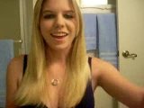 hot blonde makes juicy video part 1
