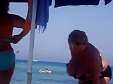 granny bbw beach