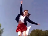 Girls on Trampoline