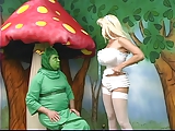 Sexy Alice with fat tits gets lost in wonderland and plays with a caterpiller