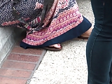 Two asian bitches showing of feet.