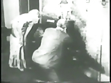 Two flappers dance naked with dude then rub and tug his cock together