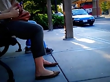 Candid feet with face but TURN DOWN SOUND