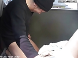 Real car sexual voyeur action