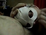 Masked italian blonde gives a dedicated mouthjob