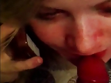 Sucking bbc while on phone