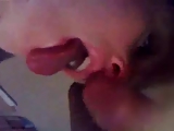 Handjob with cumshot in her mouth!