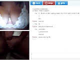 Chatrandom: Goob cum while she play with her boob