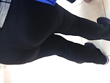 Fat booty white Milf in leggings 2
