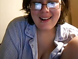 Nerdy Teen With Big Tits Showing Off And Shower on Webecam