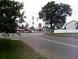  1992 gillig bus going through city in evansville,indiana