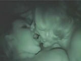 BBW wife and girlfriend play on nightvision