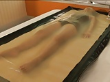 Japanese girl vacbed play