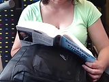 Milf reading on train