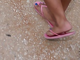 Following Mexican Feet in Flip Flops Makes My Dick Stiff