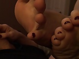 POV handjob with some FEET IN YA FACE!