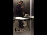 GF Swallows My Cum In the Elevator