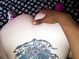 Tatted up white girl obeys BBC