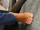 Candid stinky soft feet on work plus candid soles on bus