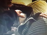 couch fun while watching movie, hidden cam (no sex)