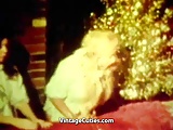 Santa Fucking in Christmas Threesome (1960s Vintage)