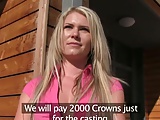 sexy blonde gets fucked for money