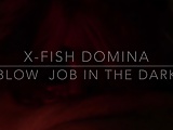 X-FISH DOMINA blowjob in the dark