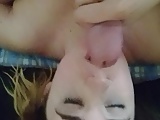 Girlfriend unwanted  facial 