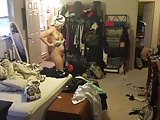 My wife dressing after shower again comments keep me posting