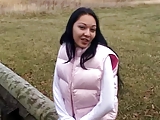 Horny Canadian girl fucked outdoor