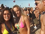 horny chicks show their perky tits outdoor