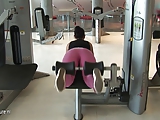 Mature ladies sweating at the gym