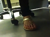 Candid speech teacher feet