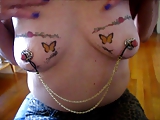 squirtys big nips with nipple jewelry