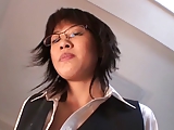 Horny little asian fucks and rubs her pussy with dildo and vibrators
