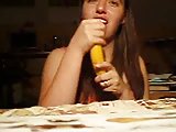 Banana sucking and fucking girlfriend