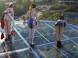 Tifa, Kasumi & Mai Dancing Topless