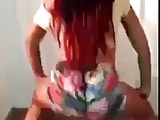 Facebook finds - tan babe twerking for her fans