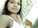 Indian college girl shows off with bf