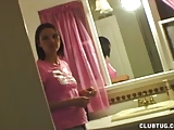 Handjob In The Bathroom